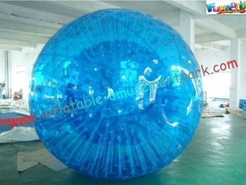 Inflatable Blue Water Walking Ball , Big Kids Rolling Bubble Ball