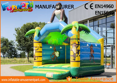 Customized Size Gorilla Inflatable Jump Bouncy Castles With 1 Year Warranty