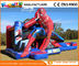 Black and white Inflatable Bouncer Slide / spiderman bouncy jumping castles