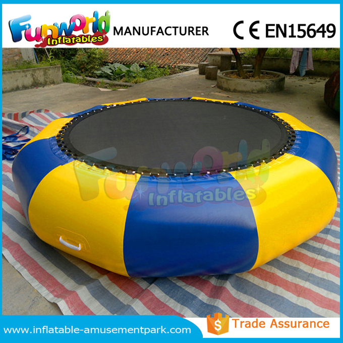 Customized PVC Inflatable Water Trampoline Water Toys For Water Park Equipment