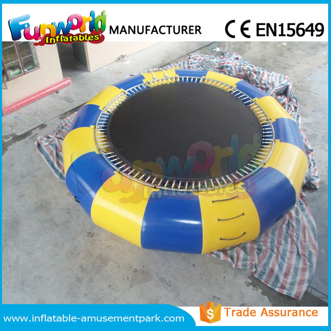 Customized PVC Inflatable Water Trampoline Water Toys For Water Park Equipment