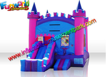 Turrets Colorful Commercial Bouncy Castles  Slide  5 x 4  Meters for Girl